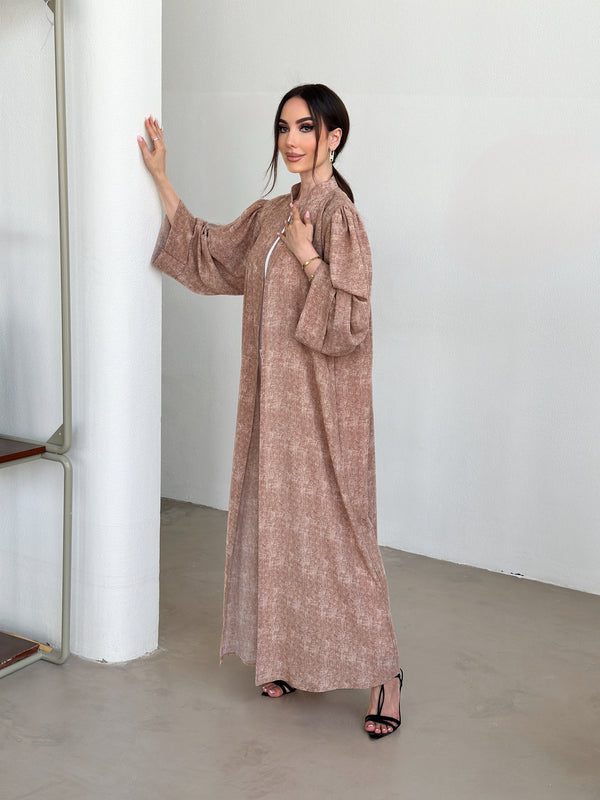 Desert satin abaya