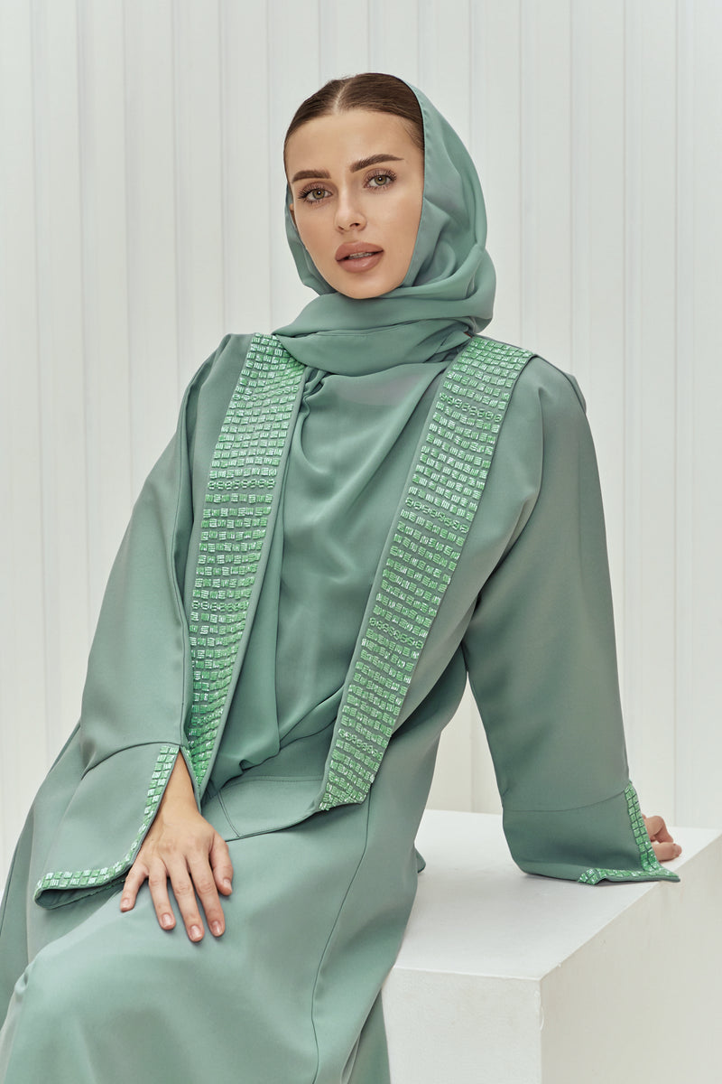 Exclusief green abaya