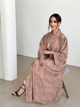 Desert satin abaya