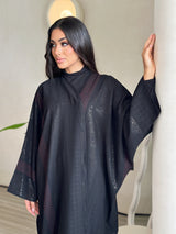 Patterned winter abaya