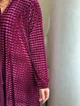 Red velvet abaya