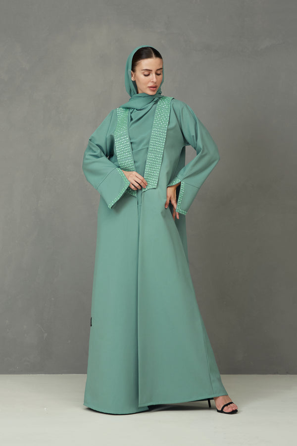 Exclusief green abaya