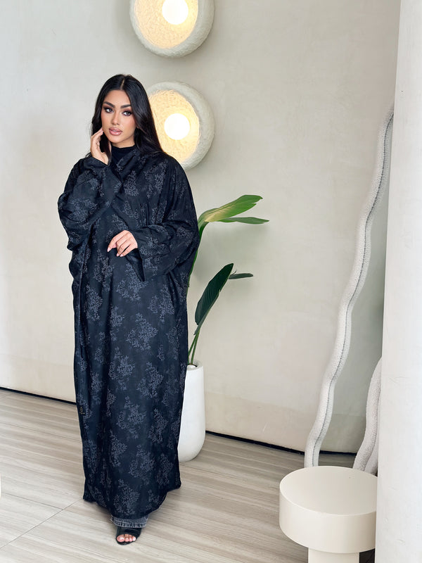 Jacquard winter bisht