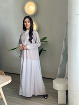 Wool satin abaya