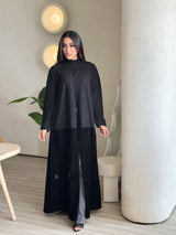 Wool velvet abaya