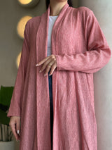 Blush pink casual abaya