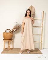 Sandy beige Linen underdress