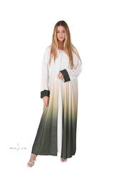 Green ombre abaya