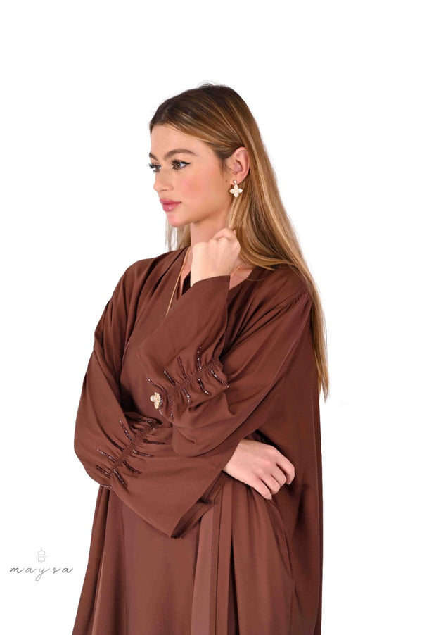 Oud crepe abaya