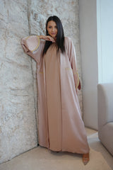 The beige sfiffa abaya