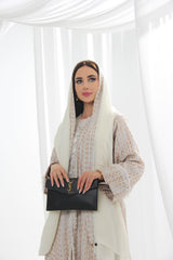 Beige Tweed abaya