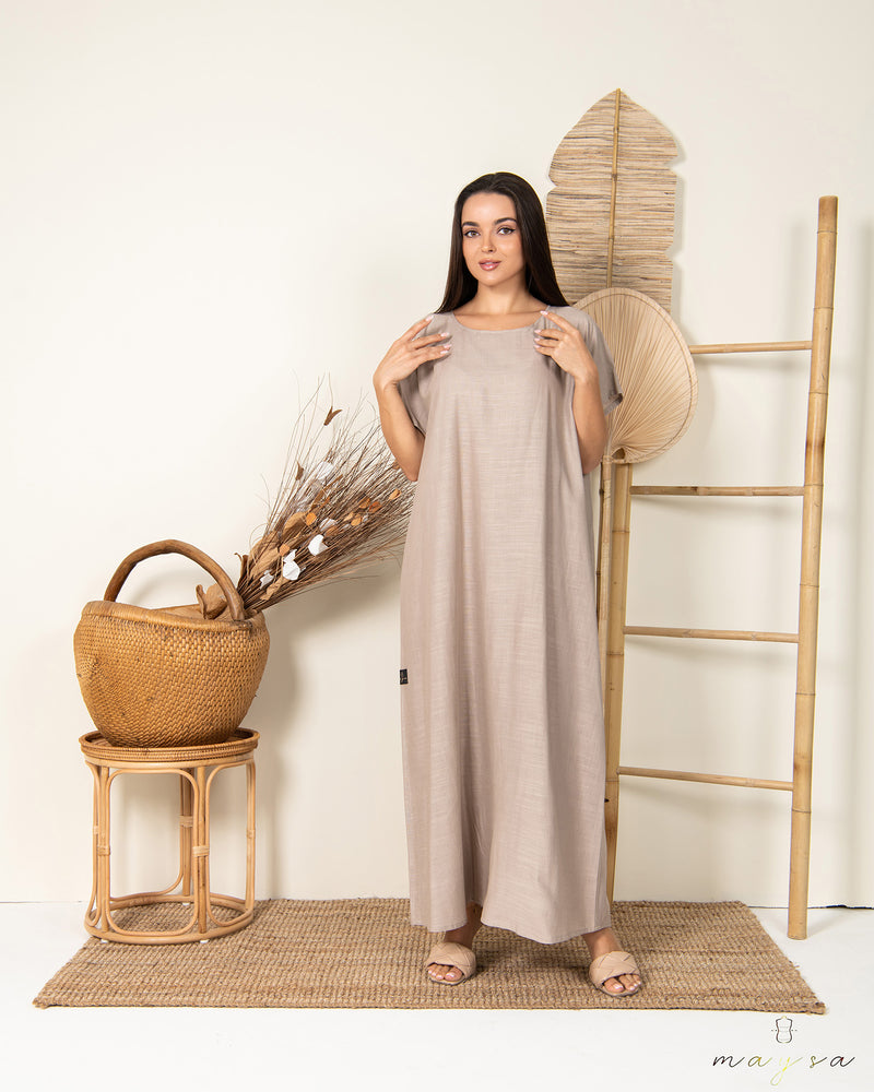 Kaki Linen underdress