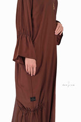 Oud crepe abaya