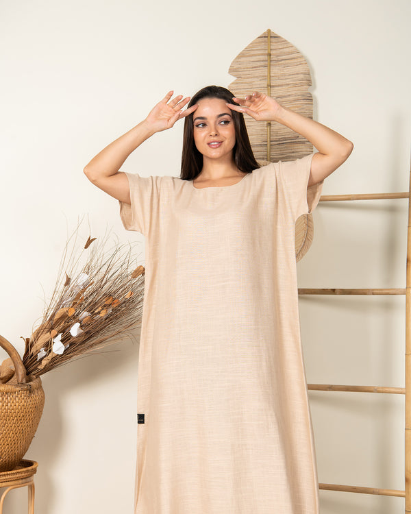 Sandy beige Linen underdress