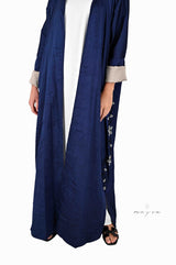 Imperial blue casual abaya